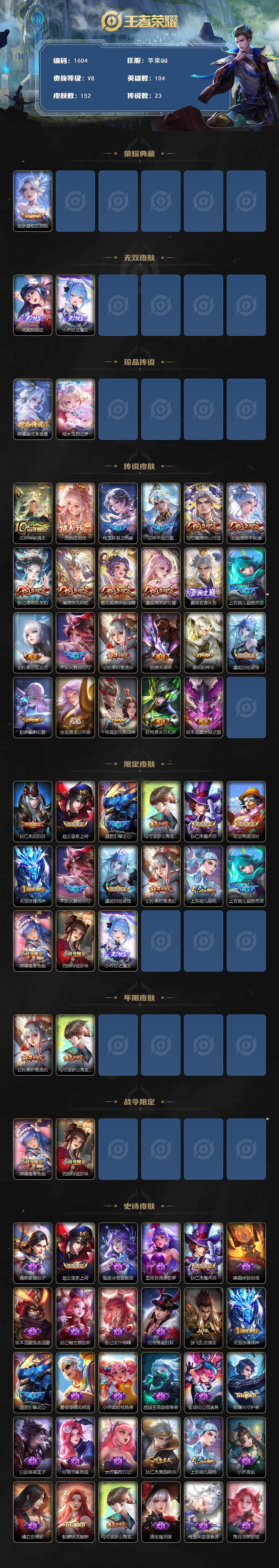 WZCMW3439994王者荣耀账号详情图2