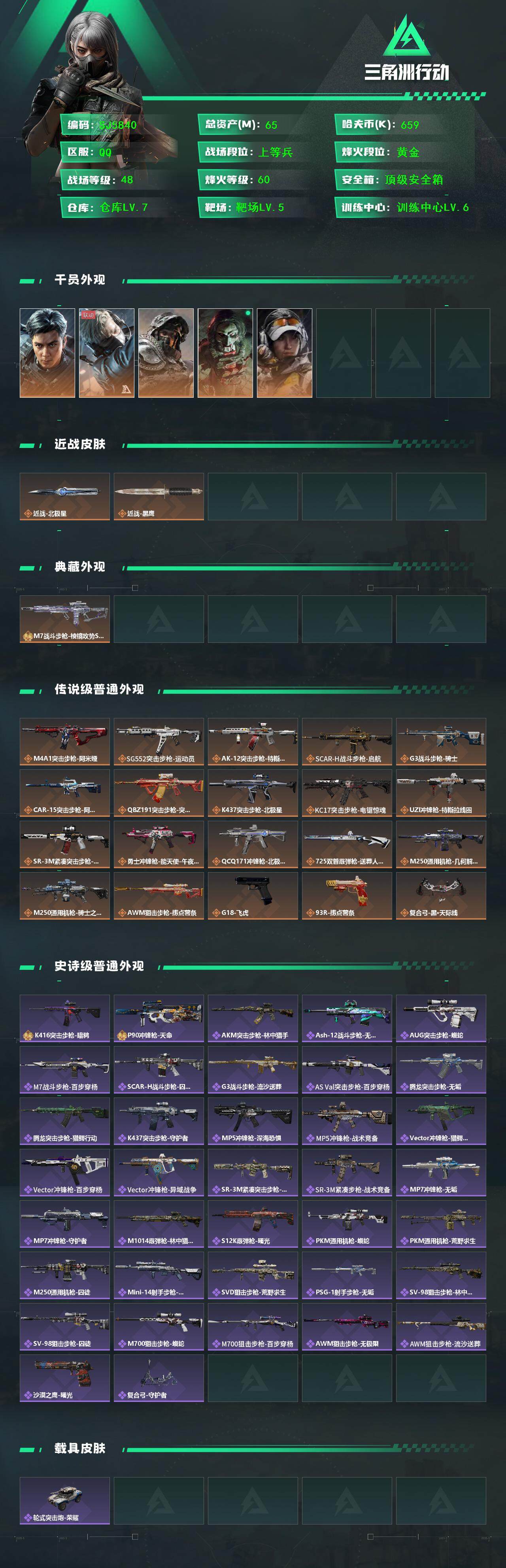 SJZEY389851三角洲行动账号详情图2