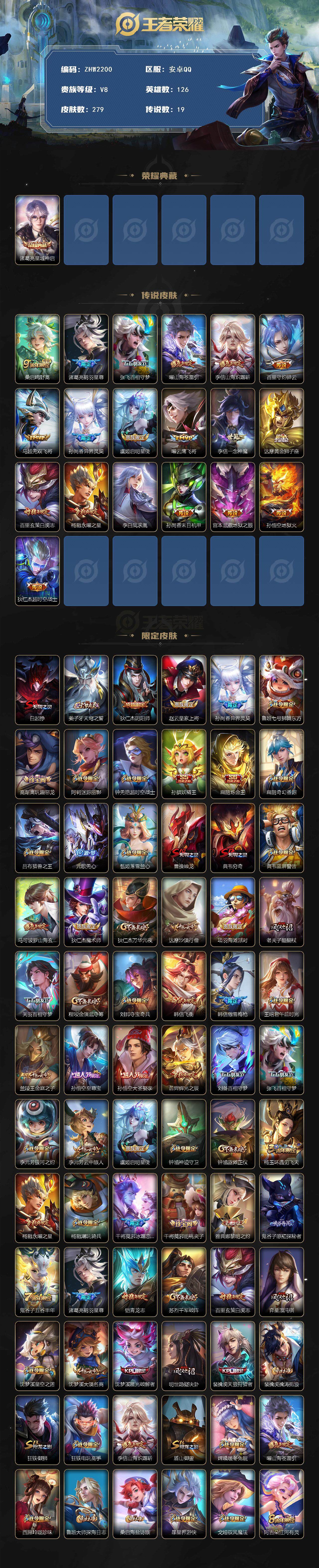 WZLE3454695王者荣耀账号详情图2