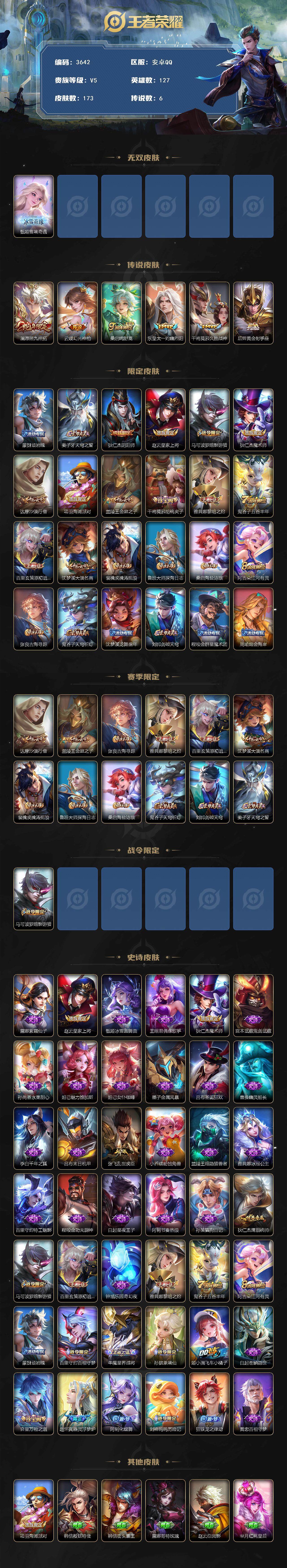 WZJZ3447795王者荣耀账号详情图2