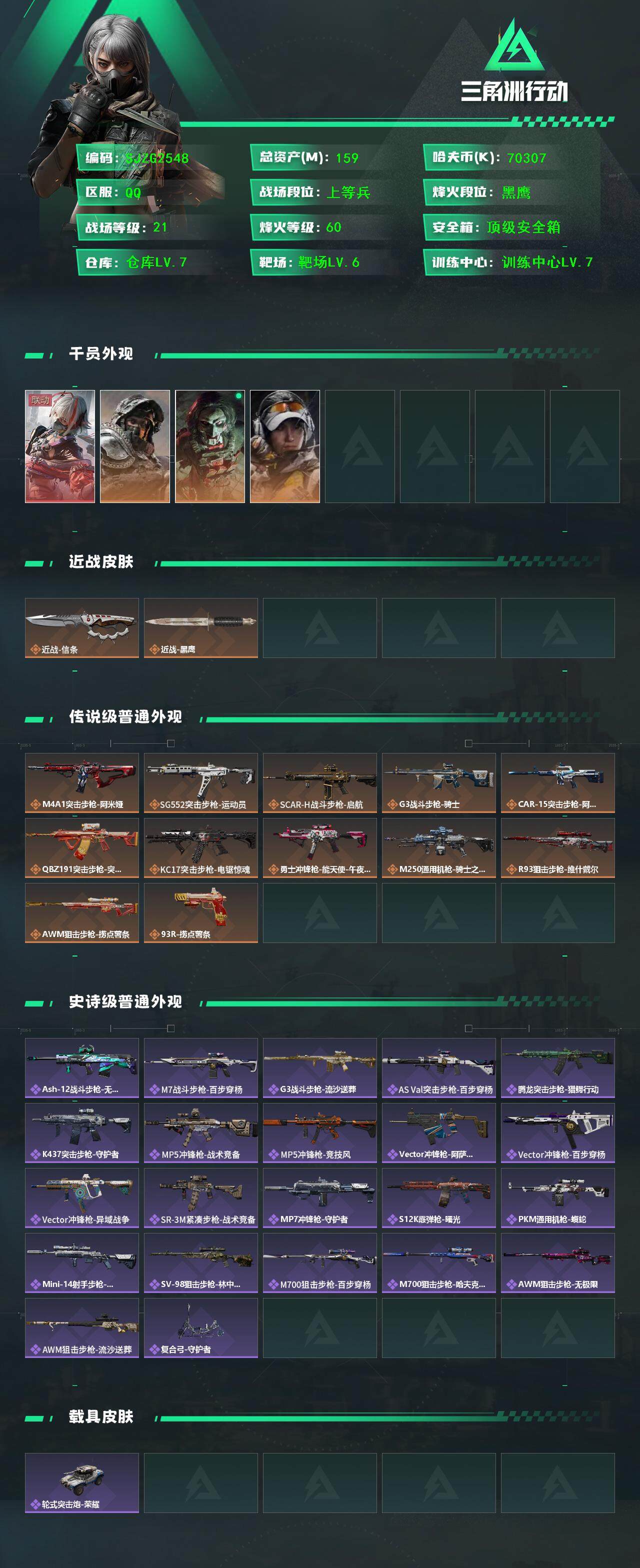 SJZCMW390083三角洲行动账号详情图2