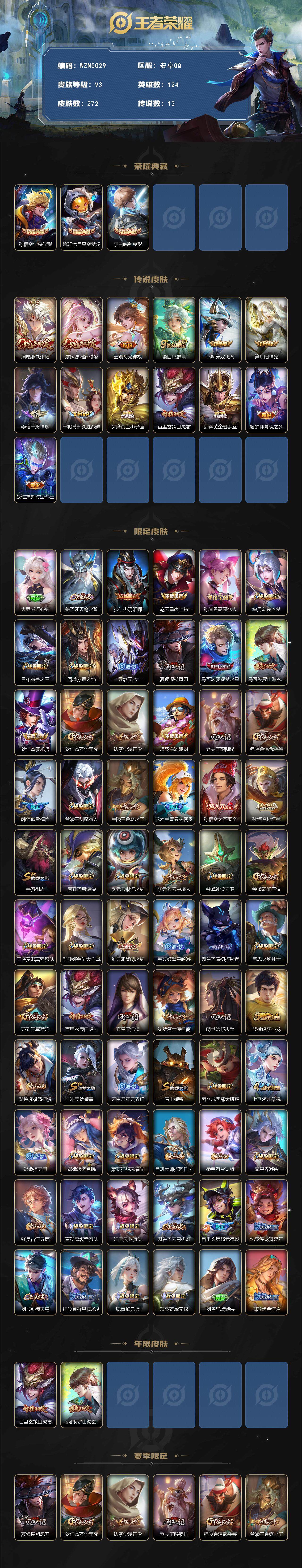 WZEY3440405王者荣耀账号详情图2