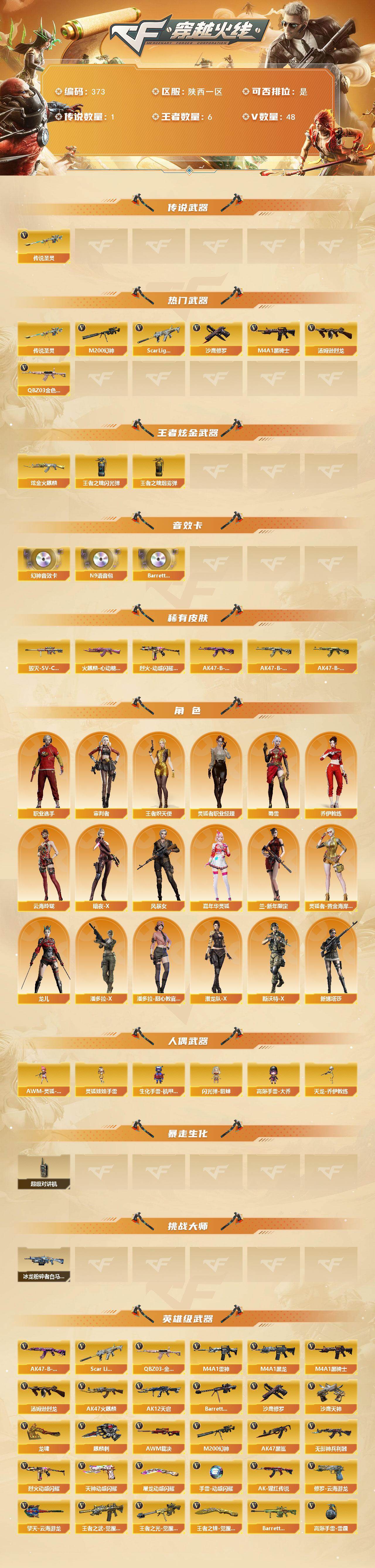 CFCMW421820穿越火线账号详情图2