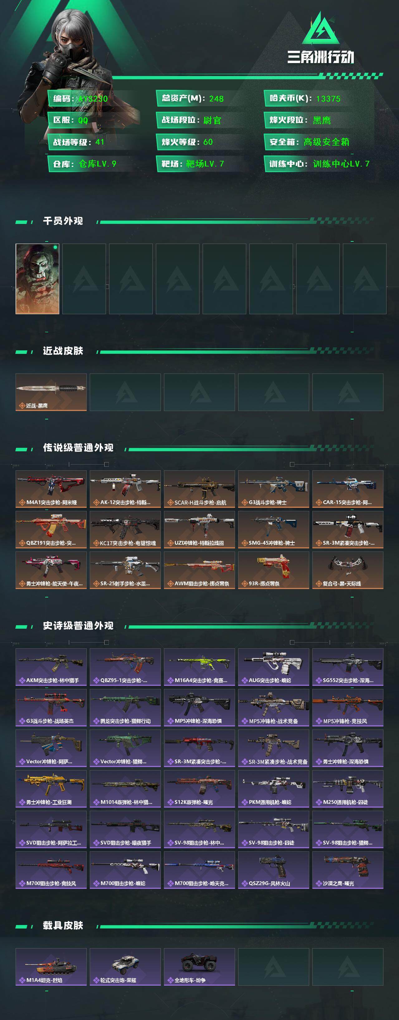 SJZCMW393895三角洲行动账号详情图3