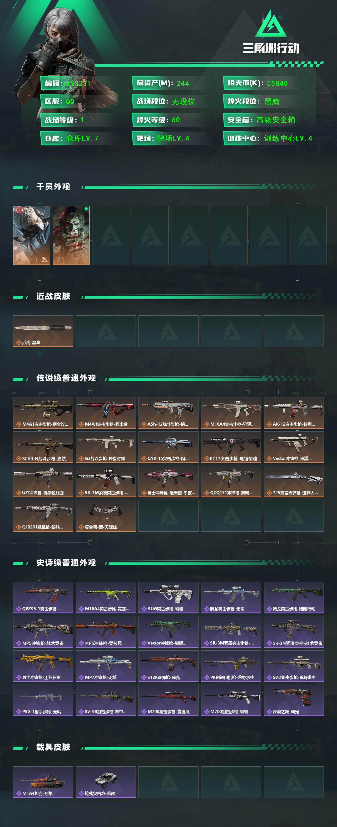 SJZCMW393933三角洲行动账号详情图3