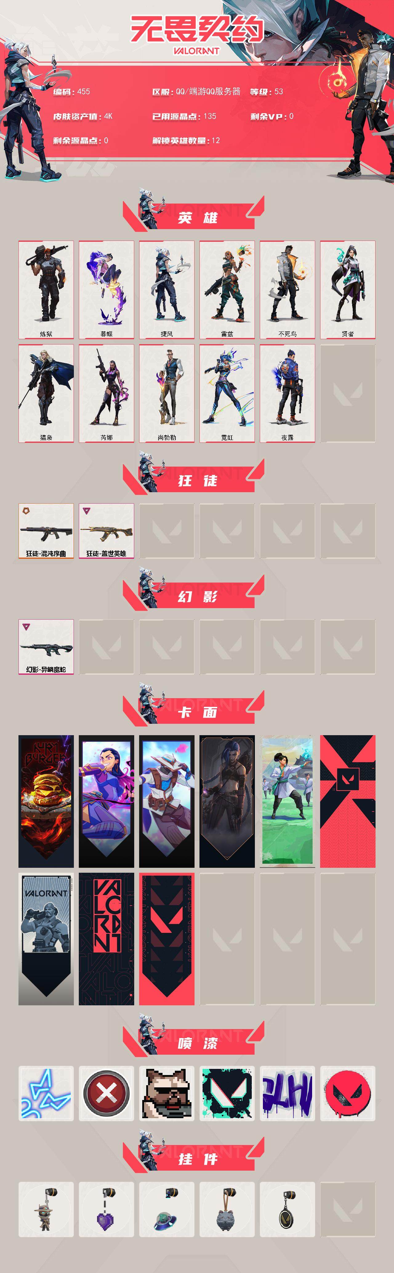 WWQQM330265无畏契约账号详情图3