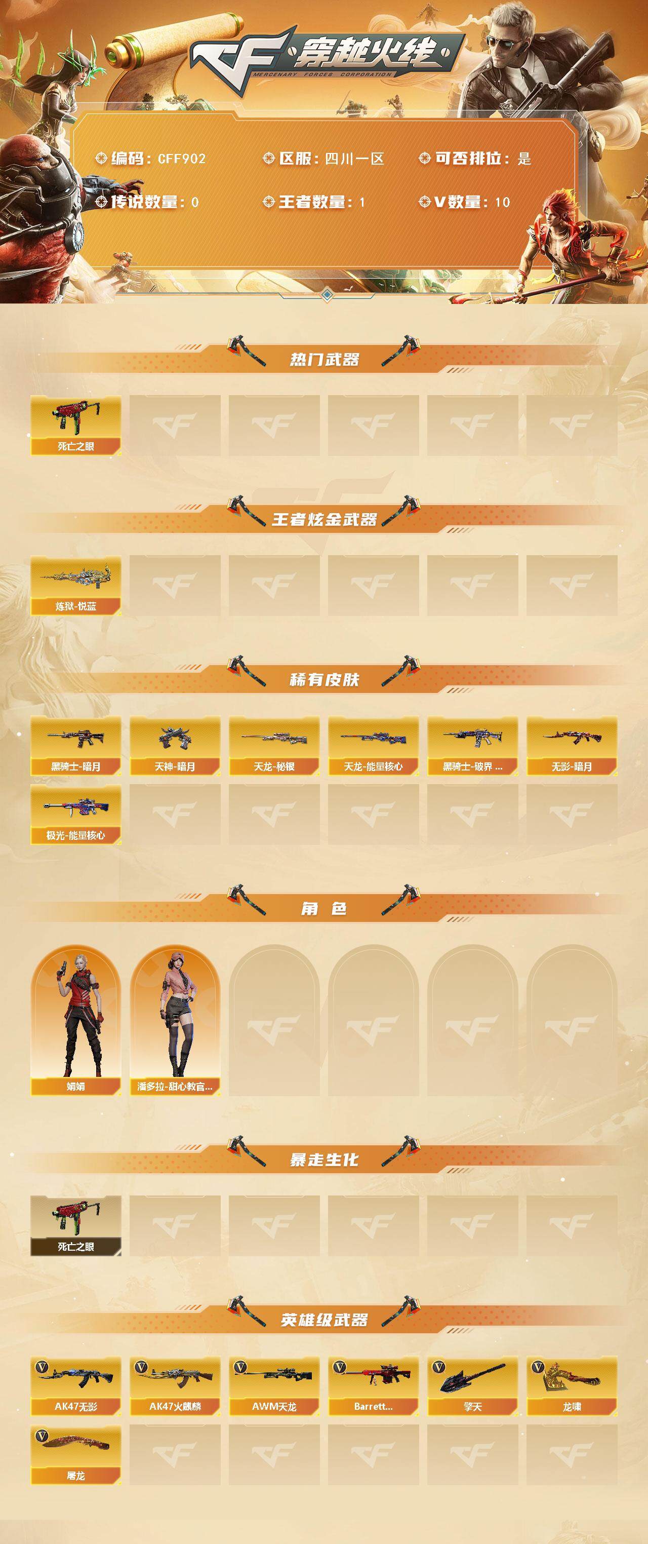 CFEY376235穿越火线账号详情图2