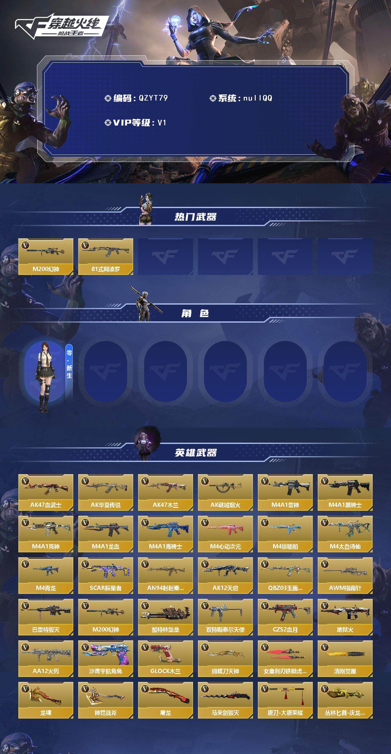 CFMEY371236枪战王者账号详情图2
