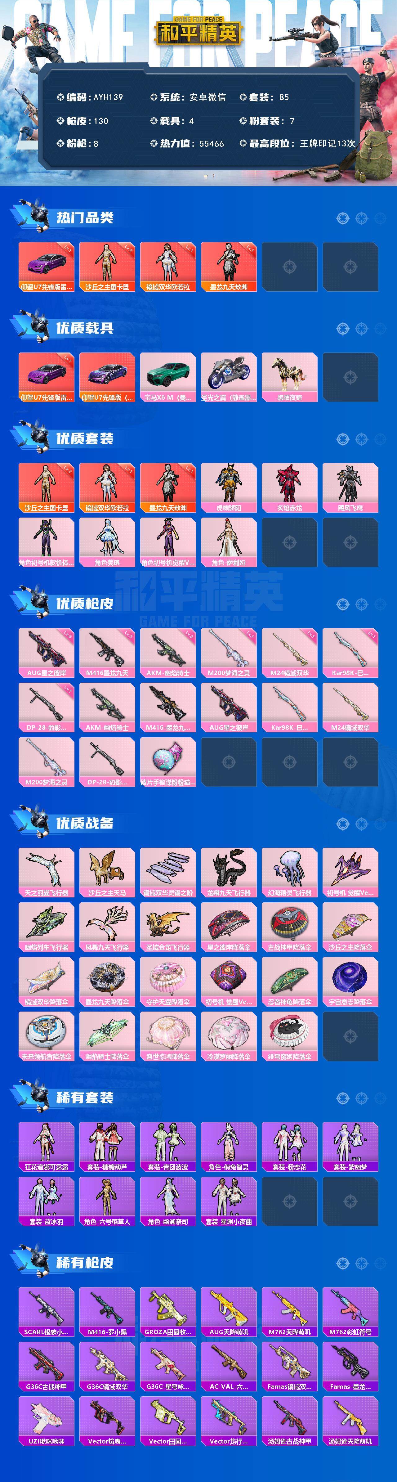 HPLX3440561和平精英账号详情图3