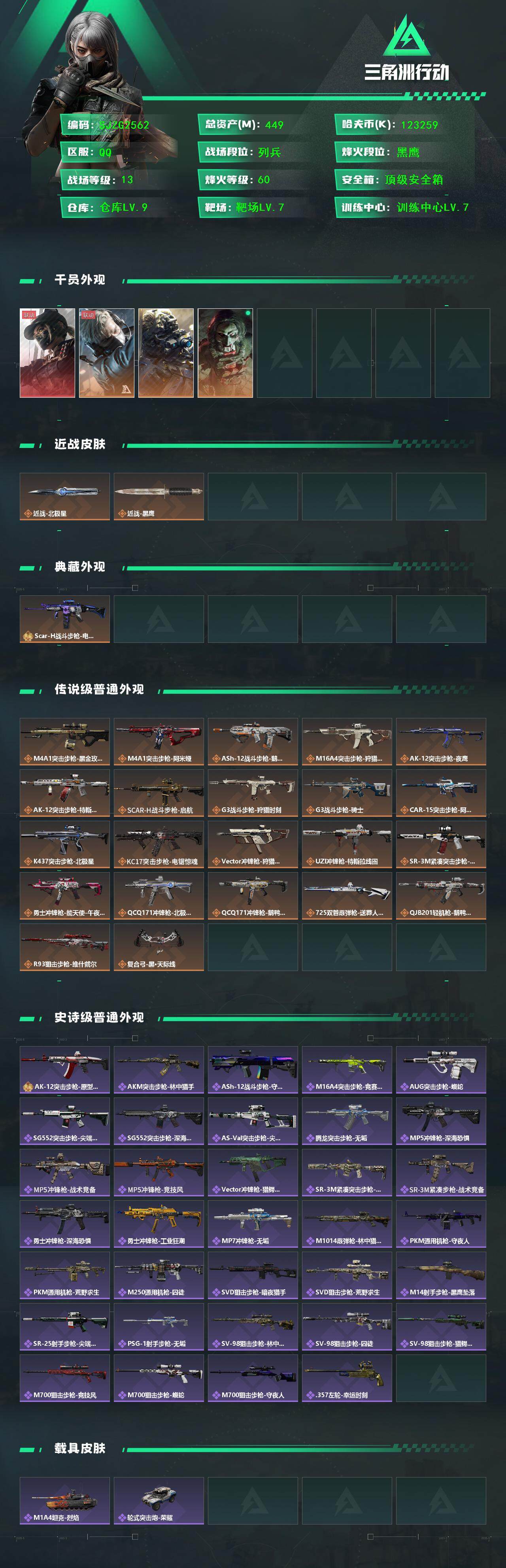 SJZQM390991三角洲行动账号详情图4