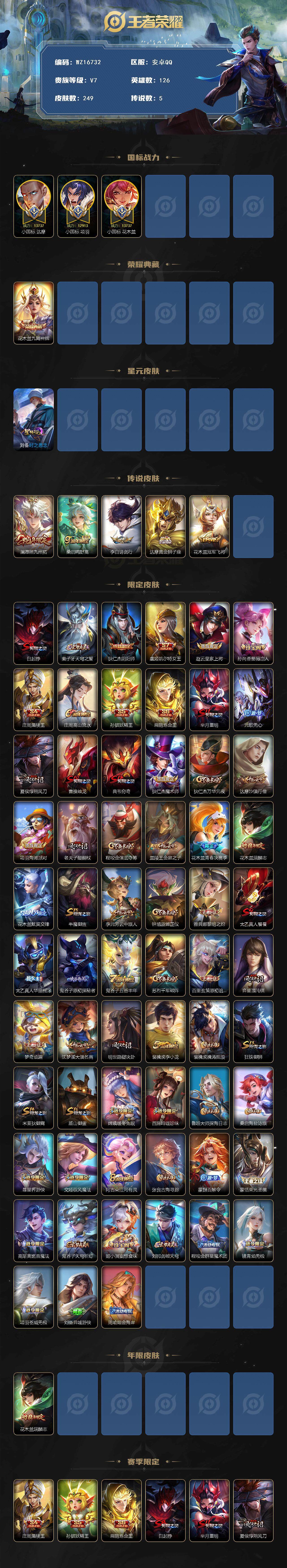 WZ03410180王者荣耀账号详情图2