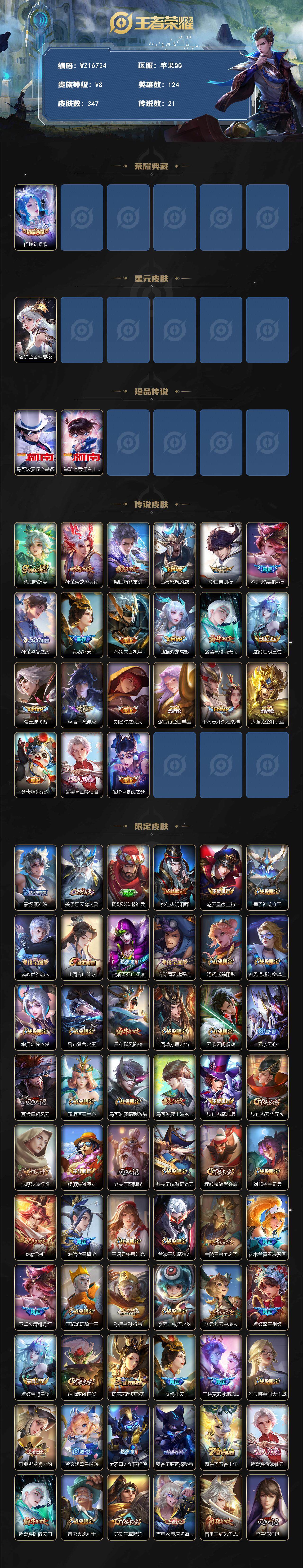 WZ03410182王者荣耀账号详情图2