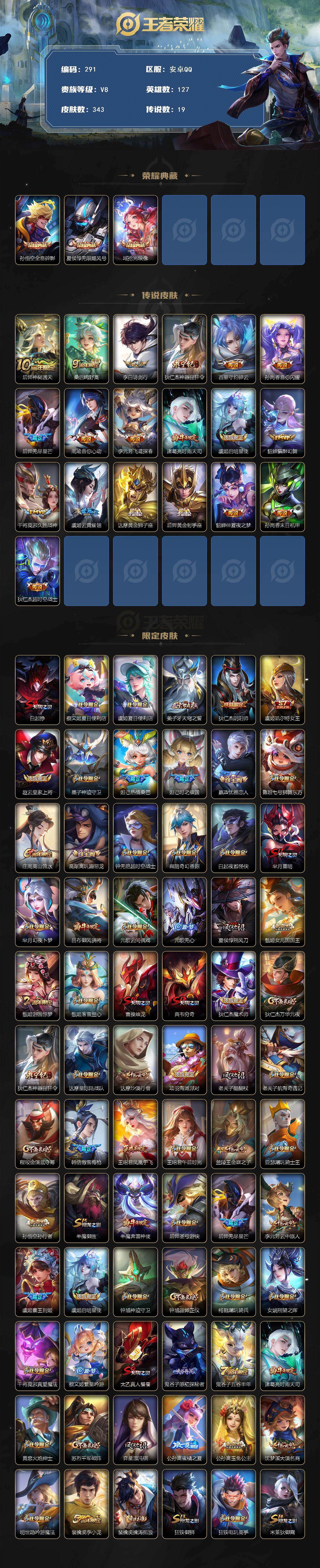 WZCMW495981王者荣耀账号详情图2