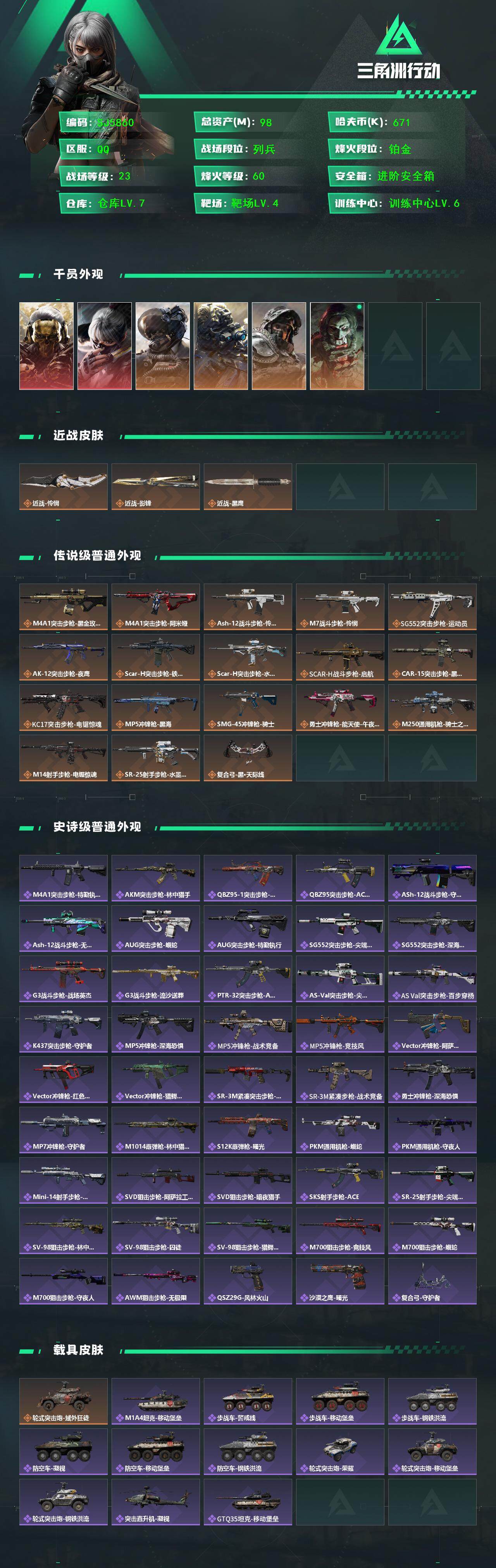 SJZEY391162三角洲行动账号详情图2