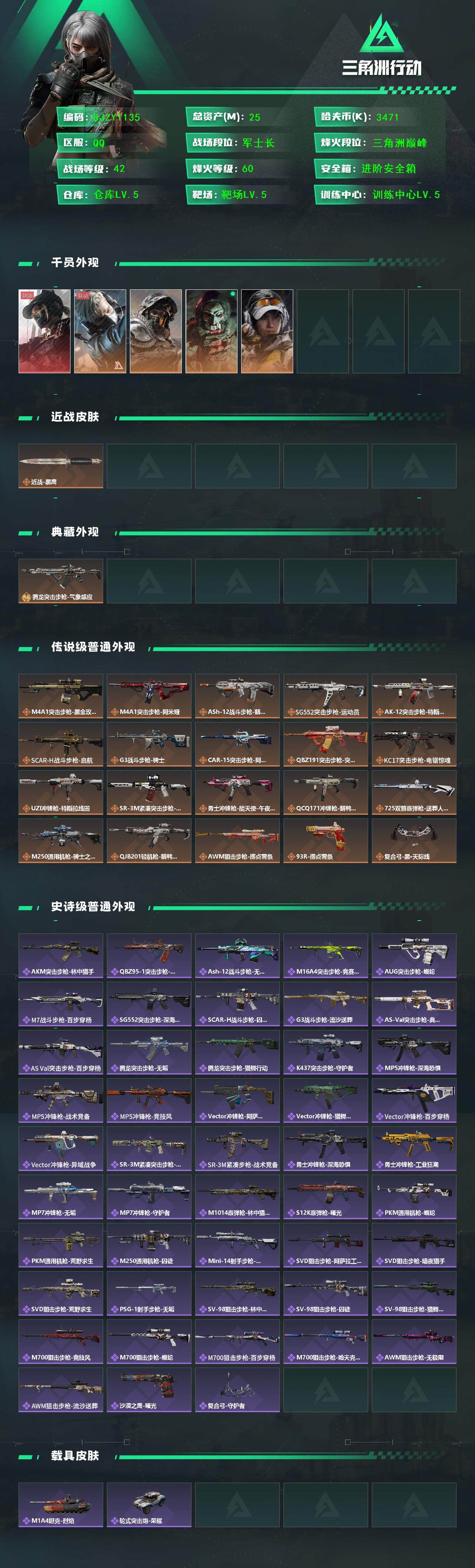 SJZEY391036三角洲行动账号详情图2