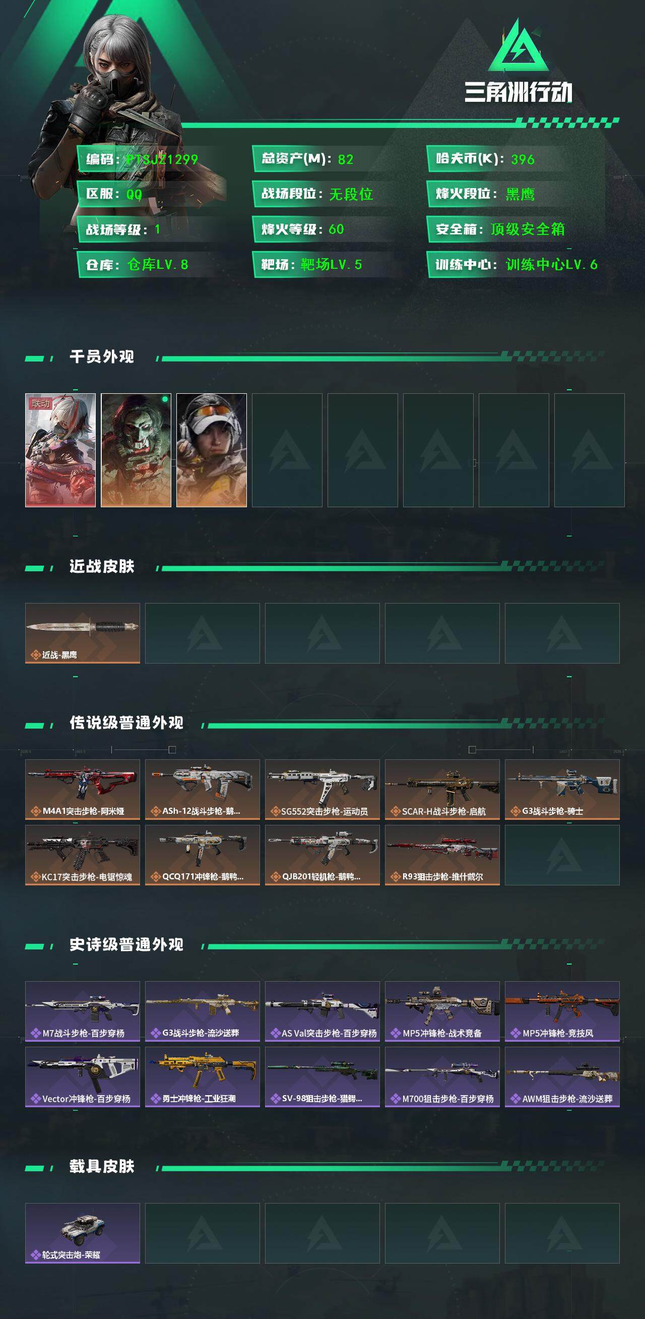 SJZCMW390287三角洲行动账号详情图2