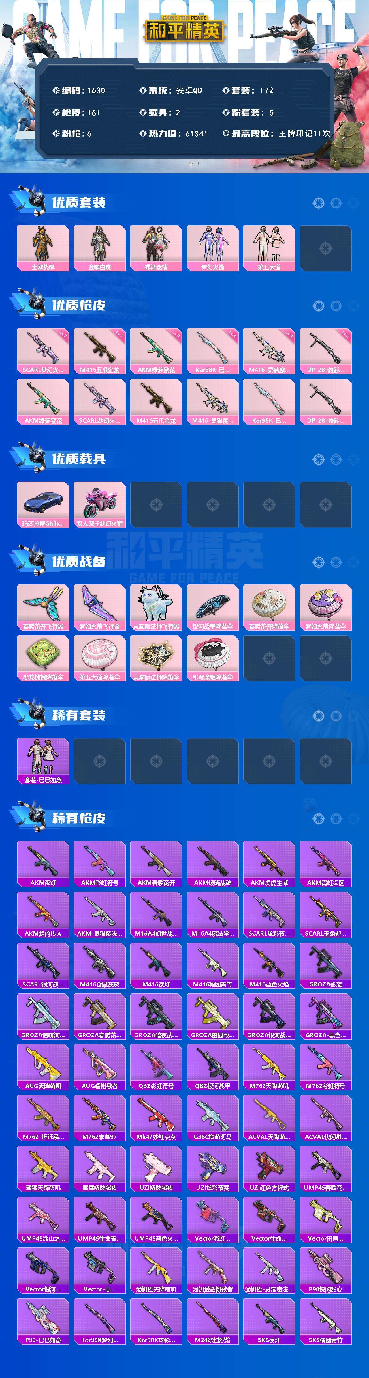 HPCMW3436060和平精英账号详情图2 HPCMW3436060和平精英账号详情图2