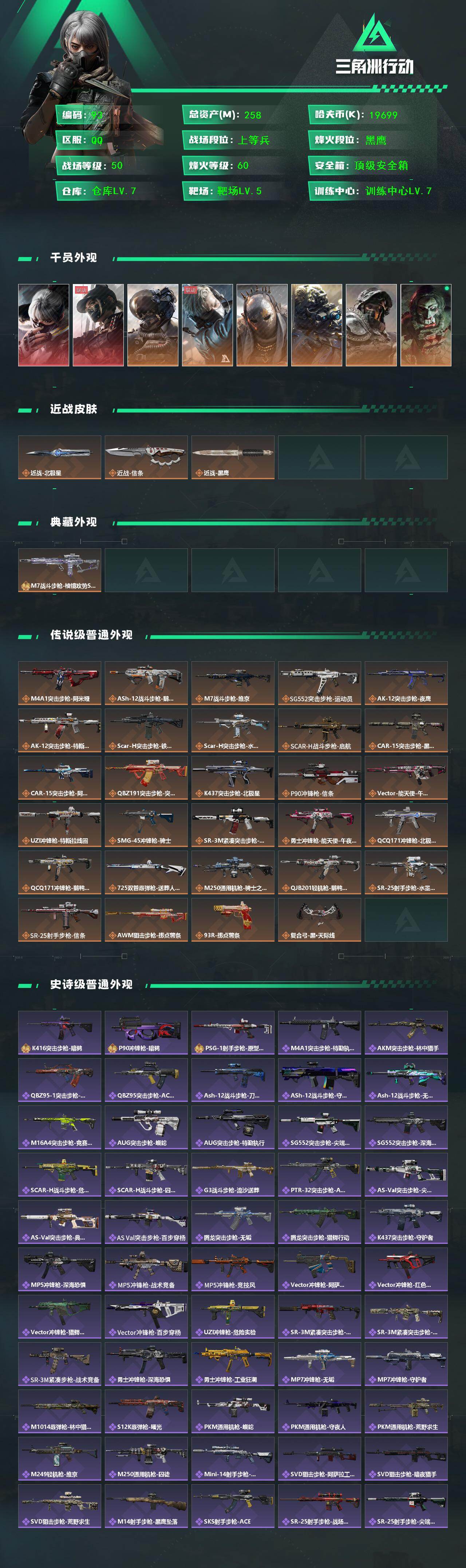 SJZCMW432587三角洲行动账号详情图2