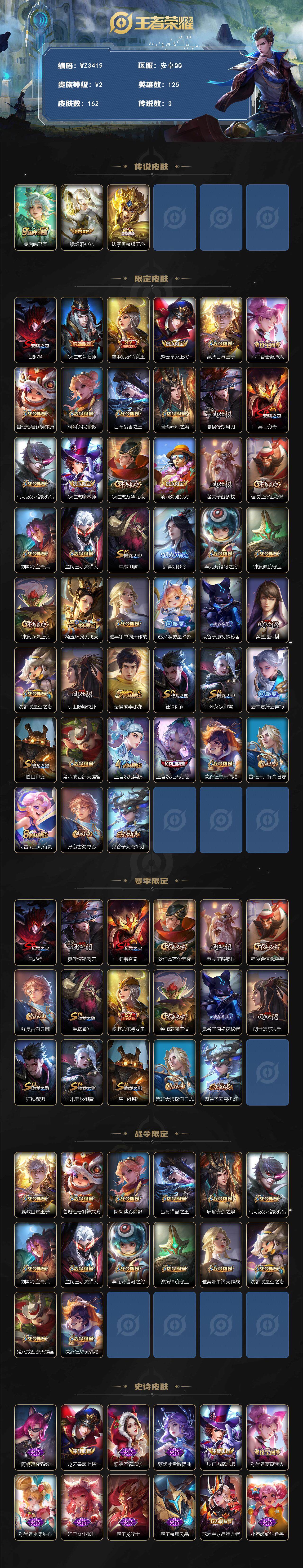 WZEY3441439王者荣耀账号详情图2