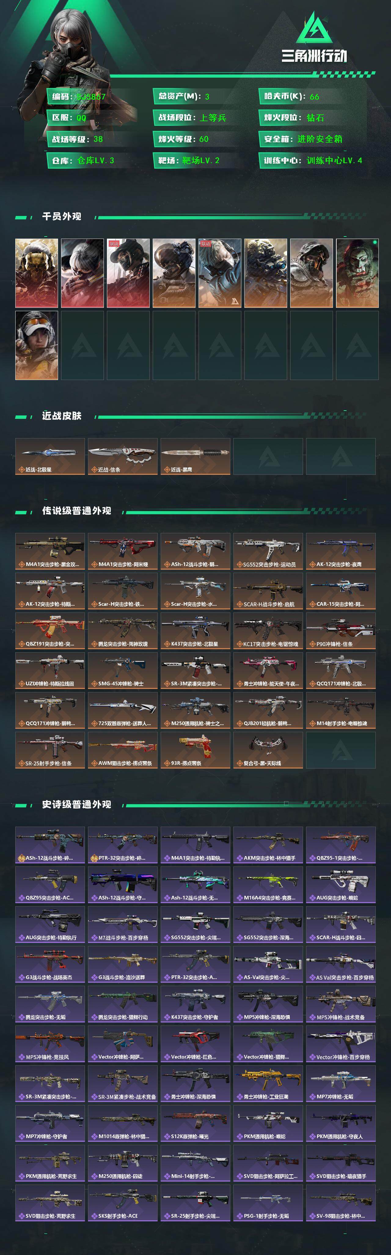 SJZQM390601三角洲行动账号详情图3