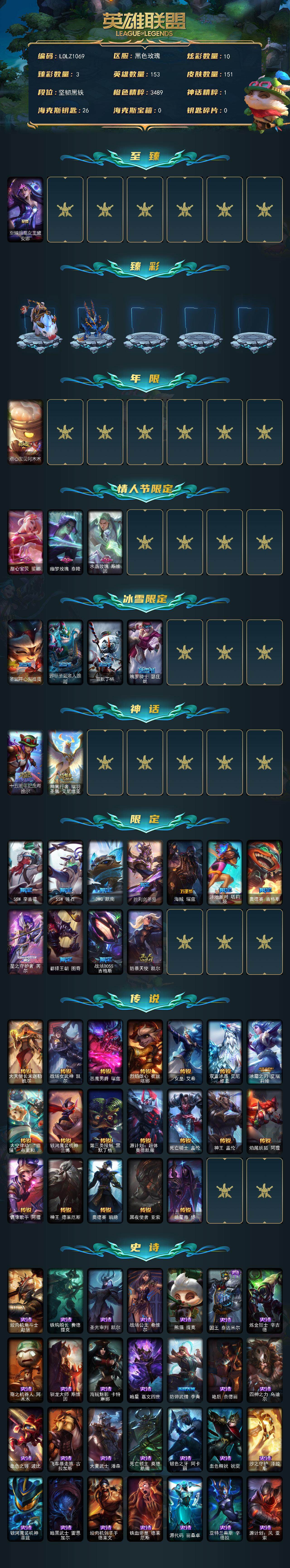 LOLEY322075英雄联盟账号详情图2