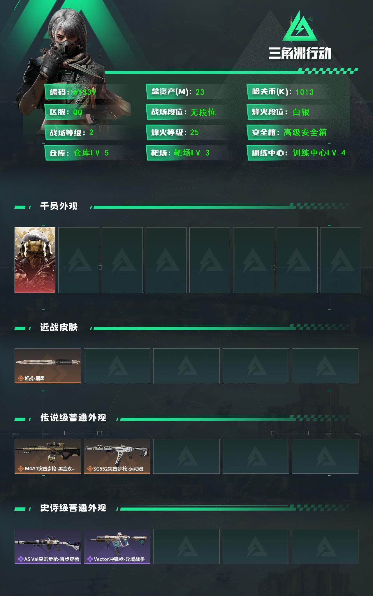 SJZCMW393788三角洲行动账号详情图3