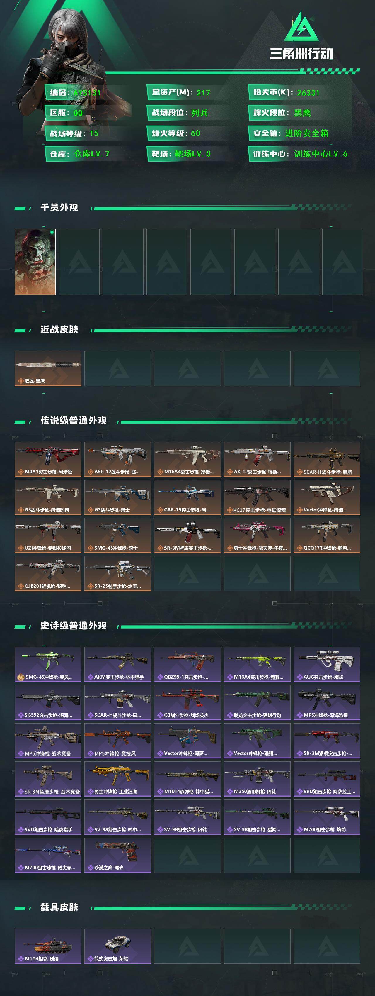 SJZCMW393789三角洲行动账号详情图3