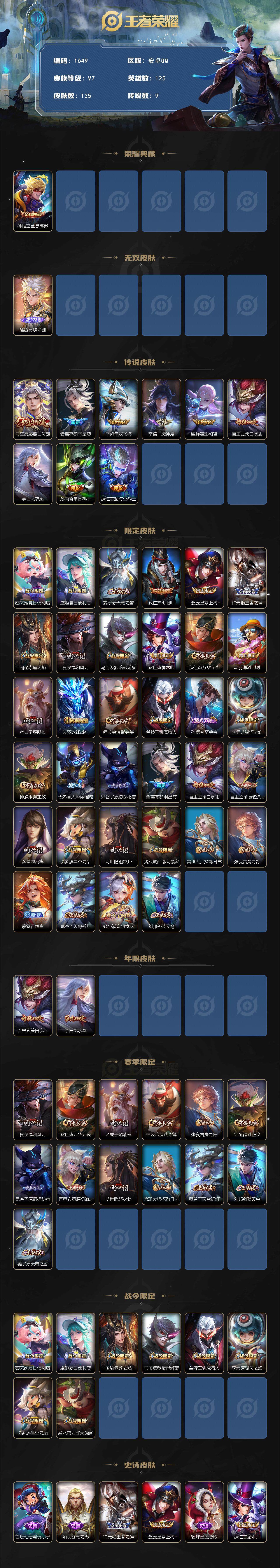 WZCMW3442714王者荣耀账号详情图3