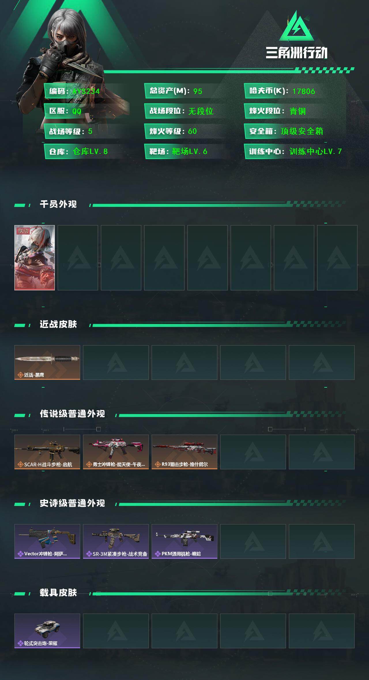 SJZCMW394020三角洲行动账号详情图4