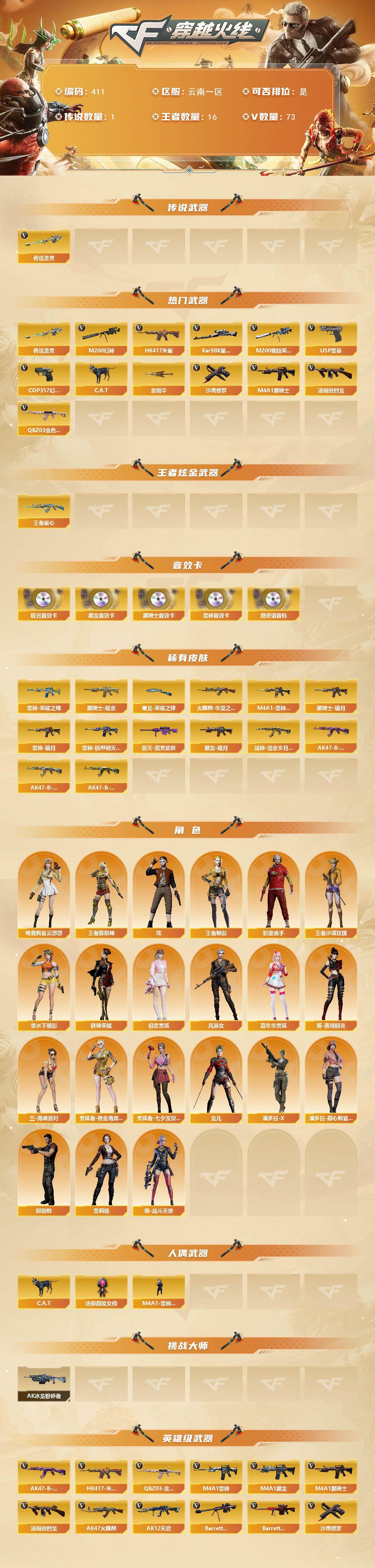 CFCMW421869穿越火线账号详情图4