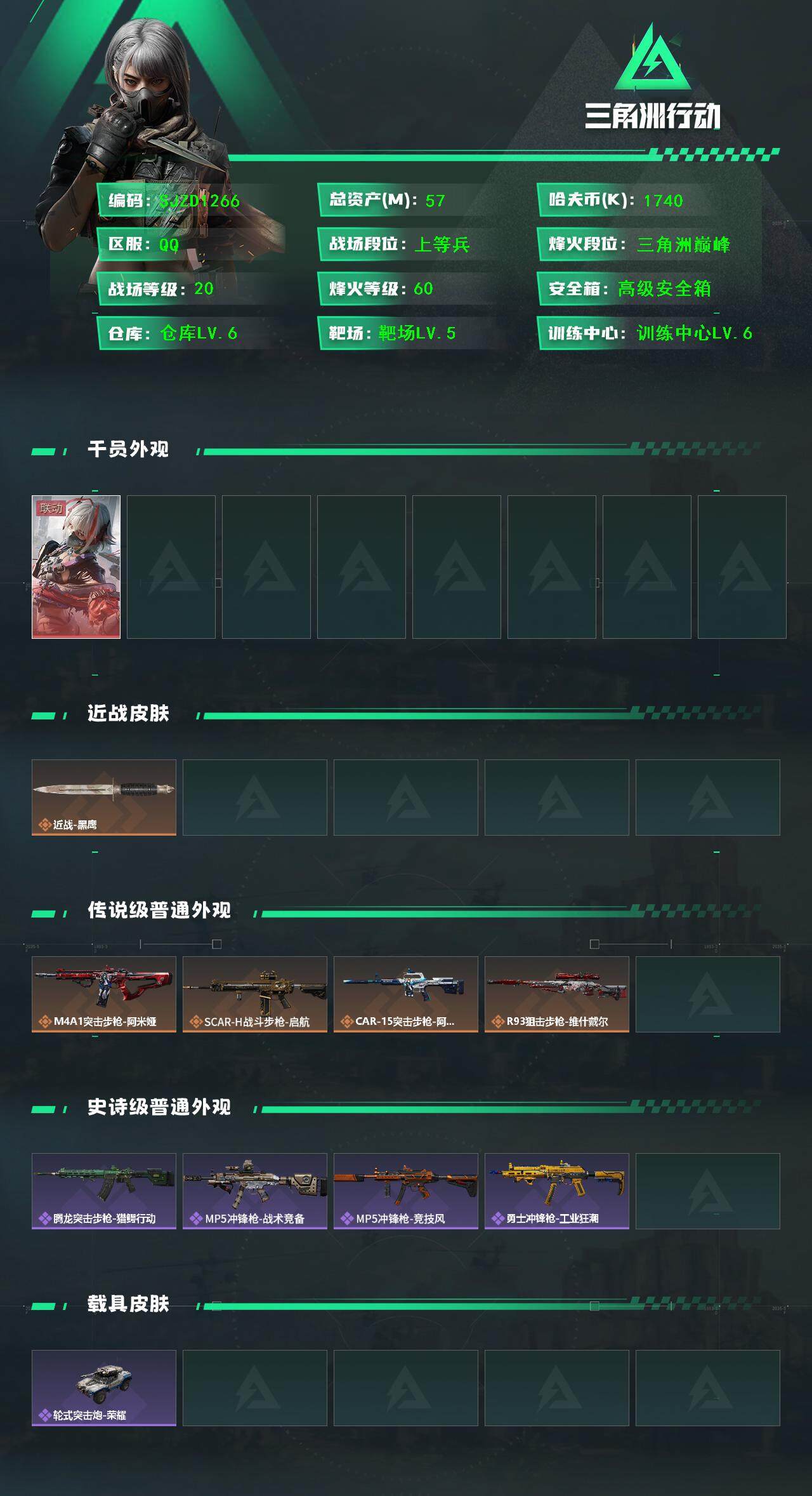 SJZEY391758三角洲行动账号详情图2