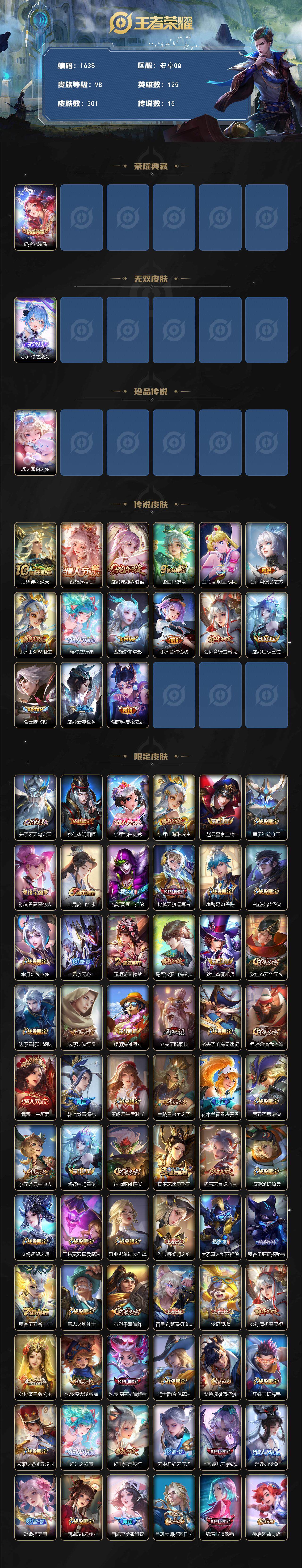 WZCMW3444245王者荣耀账号详情图2