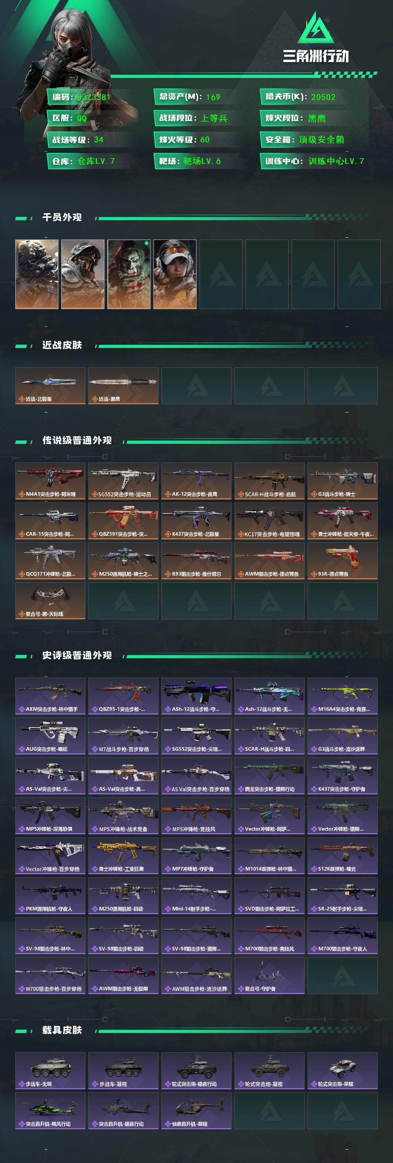 SJZQM392265三角洲行动账号详情图3