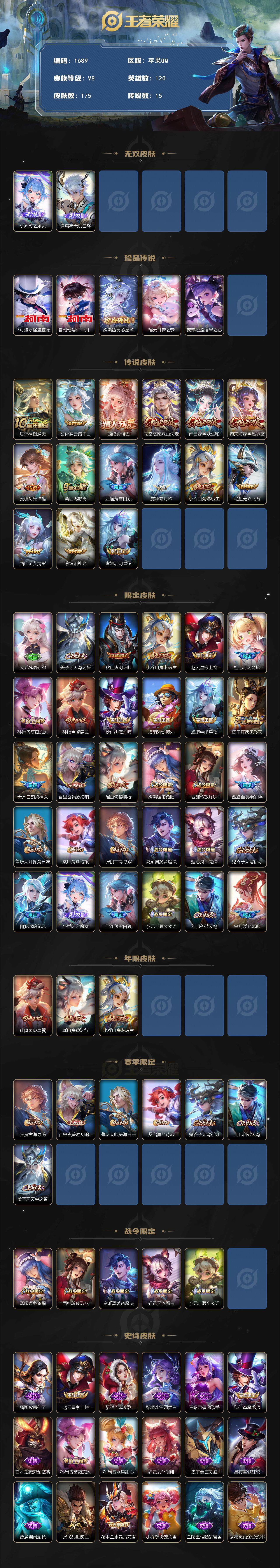 WZCMW3445057王者荣耀账号详情图2