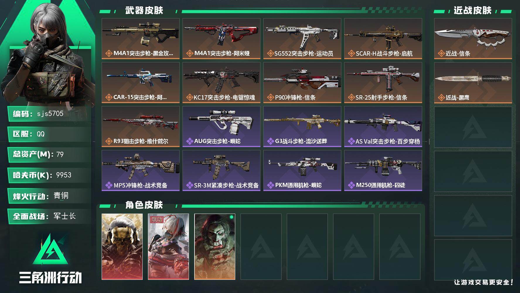 SJZCMW394811三角洲行动账号详情图2