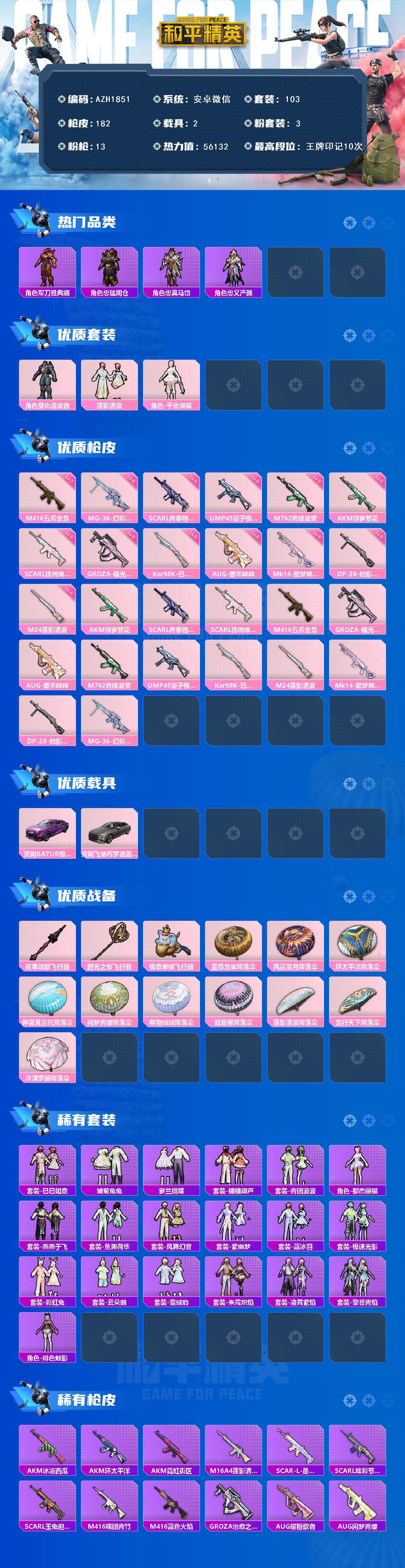 HPQM3436875和平精英账号详情图4