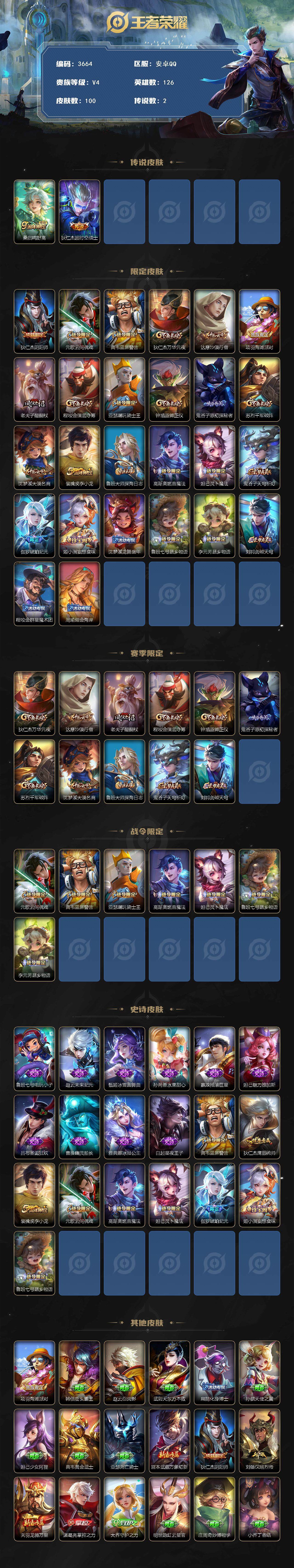 WZJZ3472057王者荣耀账号详情图3