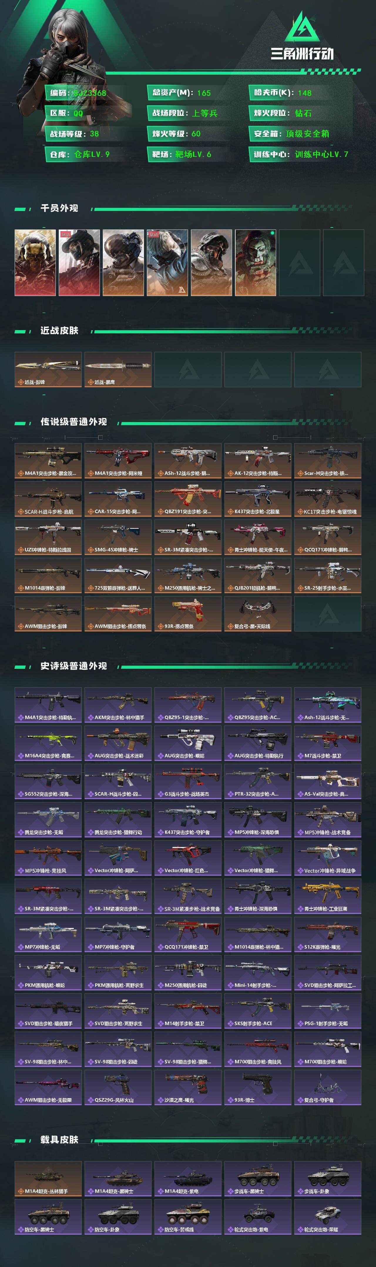 SJZQM391350三角洲行动账号详情图4