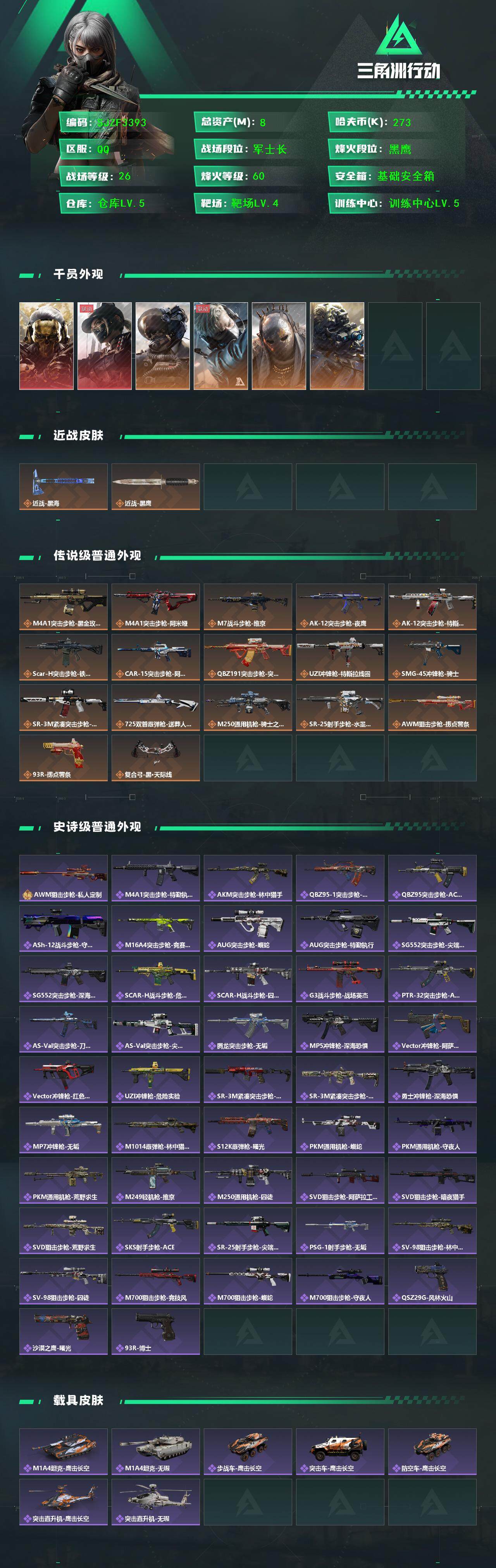 SJZQM41115三角洲行动账号详情图4