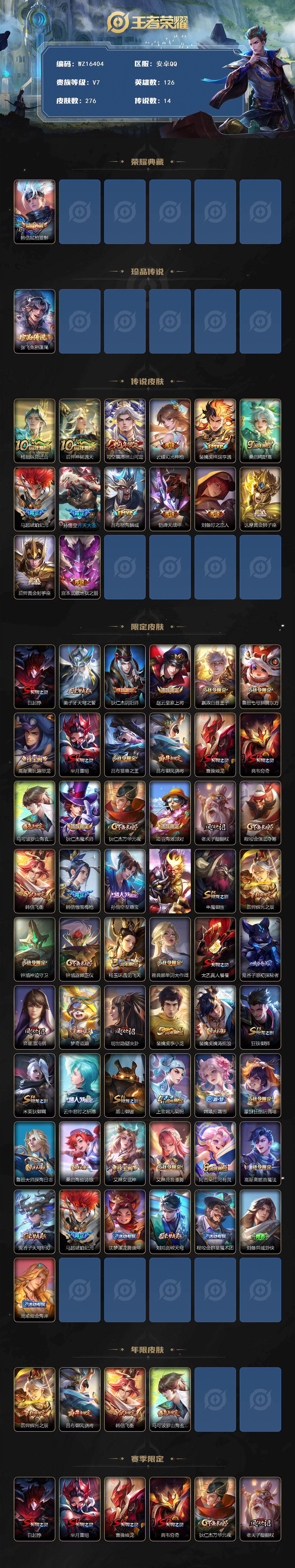 WZ0349989王者荣耀账号详情图3