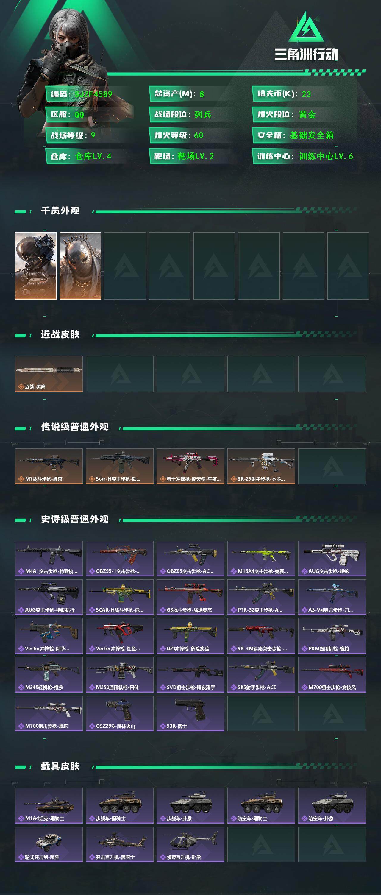 SJZEY395252三角洲行动账号详情图3