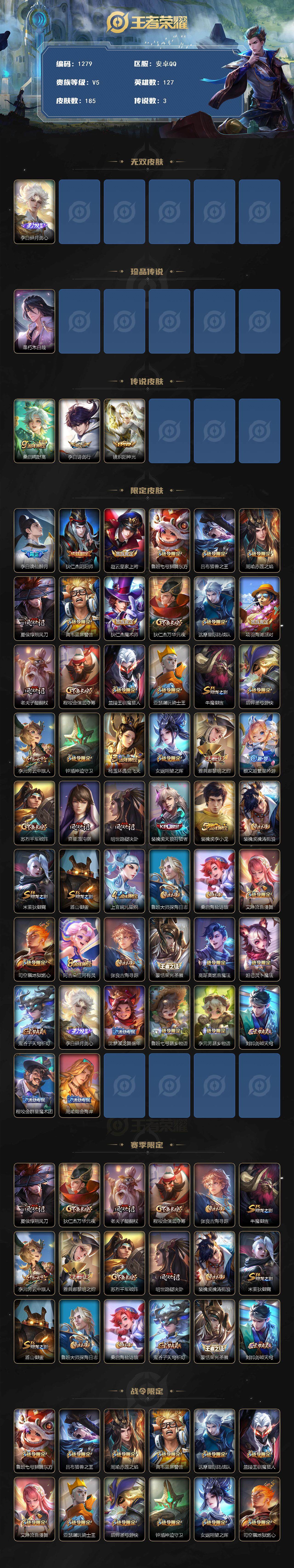 WZQM3443592王者荣耀账号详情图3