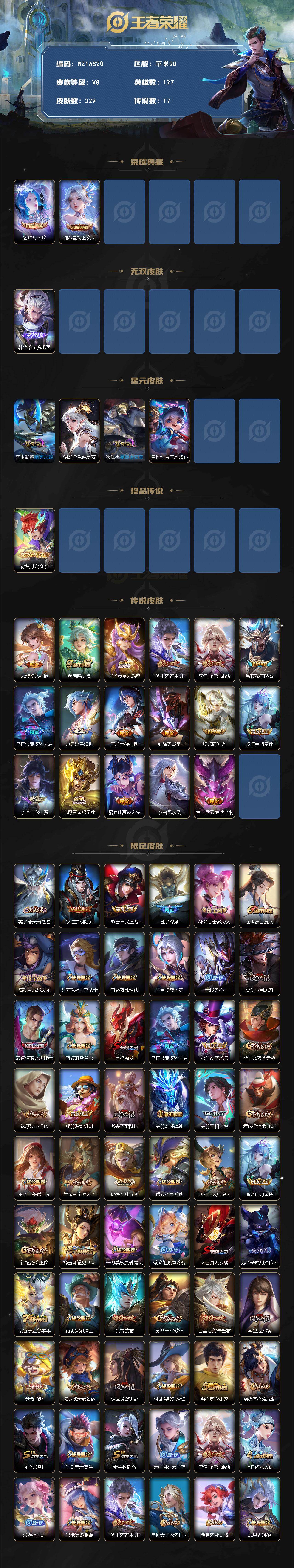 WZ03410228王者荣耀账号详情图2