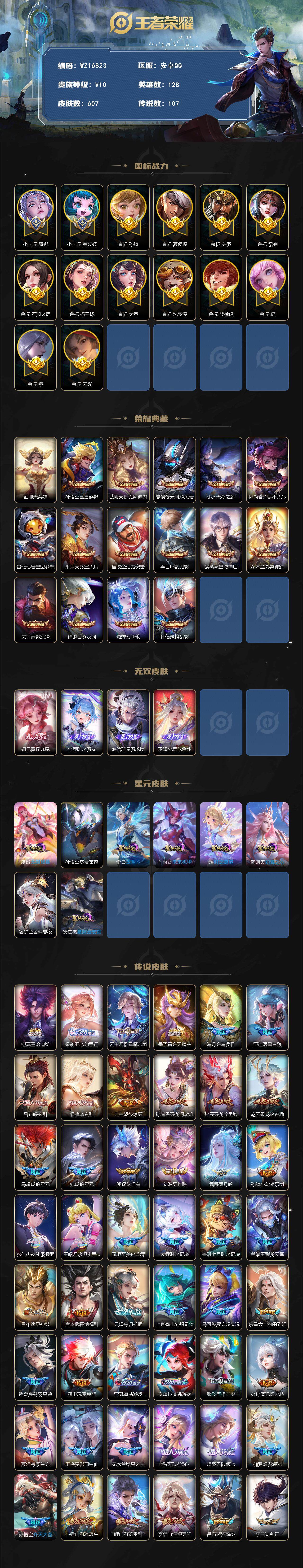 WZ03410230王者荣耀账号详情图2