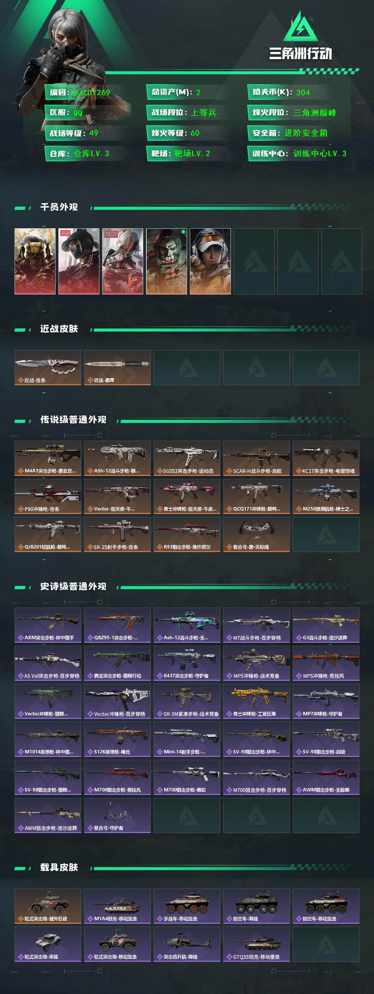 SJZQM391654三角洲行动账号详情图3