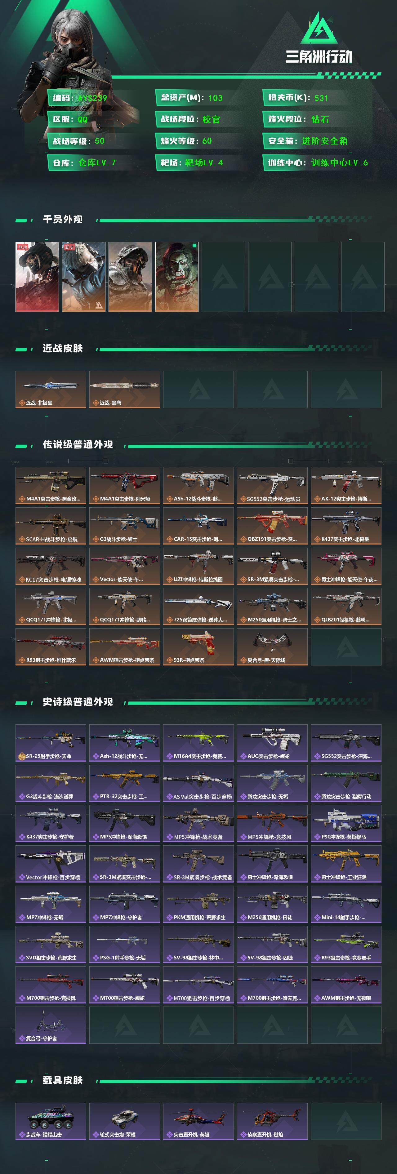 SJZCMW394080三角洲行动账号详情图3