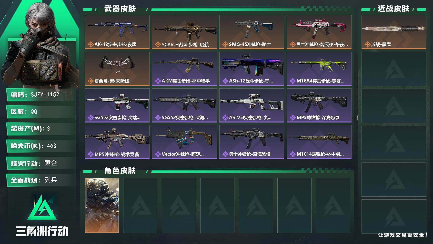 SJZEY391974三角洲行动账号详情图2