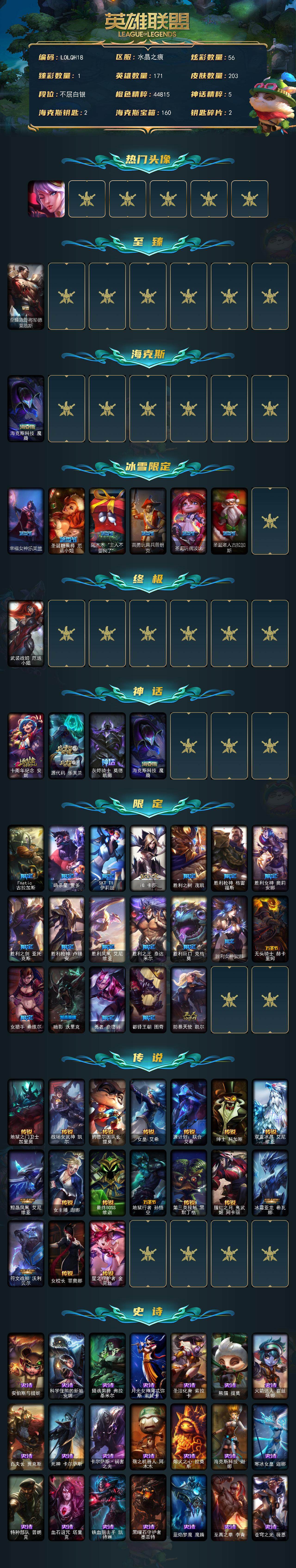 LOLEY322299英雄联盟账号详情图2