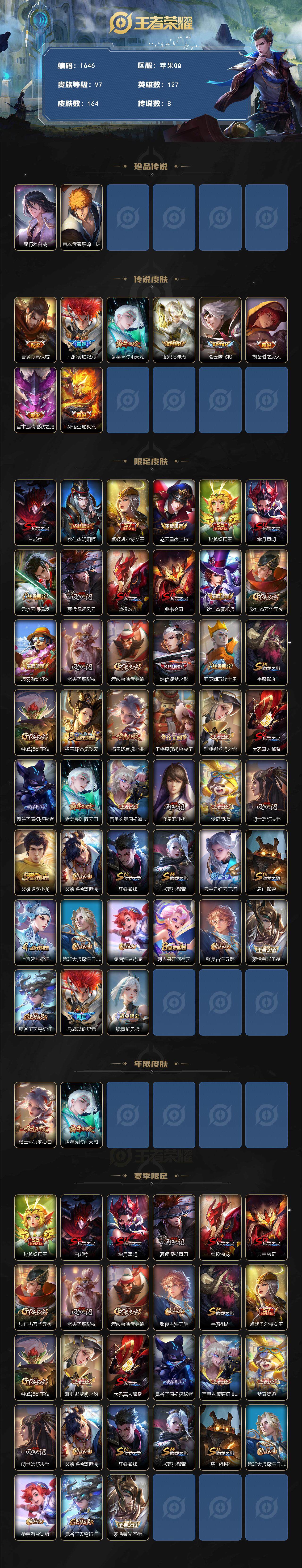 WZCMW3445048王者荣耀账号详情图2