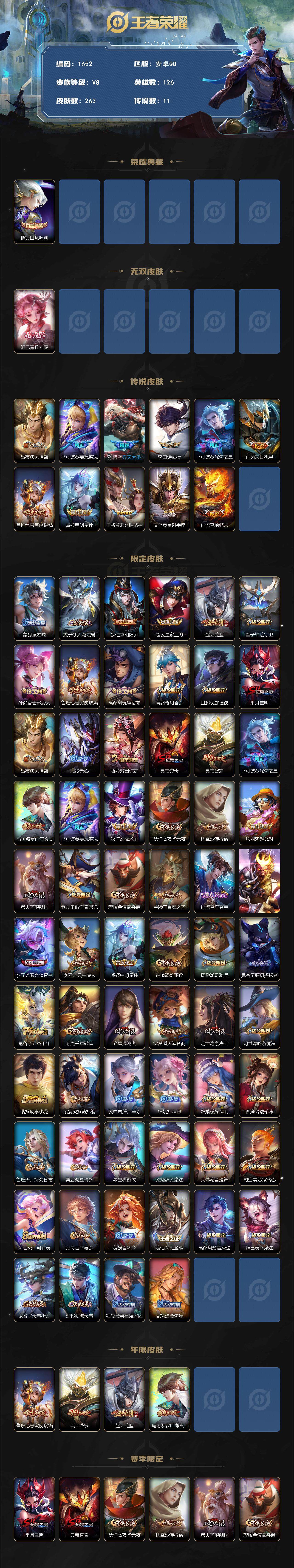 WZCMW3445050王者荣耀账号详情图2